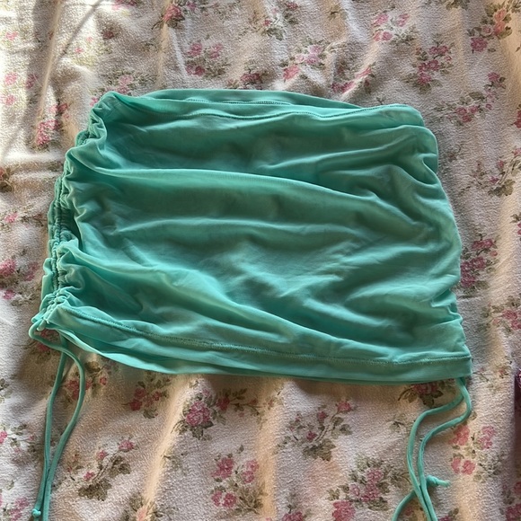 Boutine LA aqua bikini cover up top or bottom NWOT small medium green - Picture 2 of 3